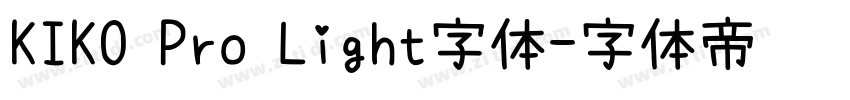KIKO Pro Light字体字体转换